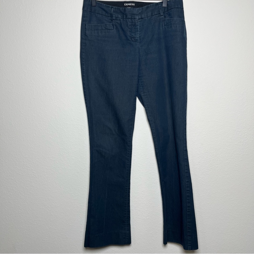 Express Columnist Women Pants 4R Denim Wash Trouser Baby Boot Low Rise Siren